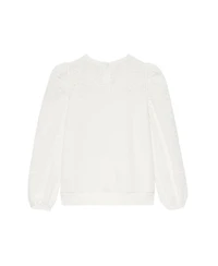 Mint Velvet Women's Broderie Lace Long-Sleeve Sweatshirt