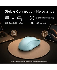 Lofree 2.4G Wireless Mouse 6 Buttons 3 Adjustable Dpi Levels Ergonomic Design Plug and Play