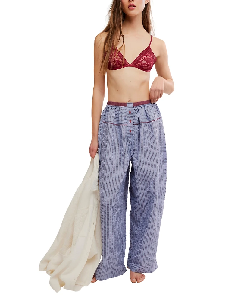 Free People Women's Cross My Heart Lounge Seersucker Pants