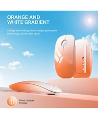 Lofree Wireless Quiet-Click Dual Connectivity Mouse for Desktop, Laptop, Tablet and MacBook