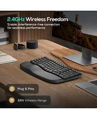 Lofree Wireless Ergonomic Wave Keyboard