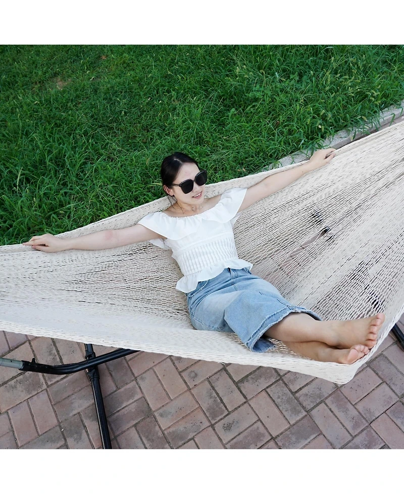 Piscifun Handwoven Mayan Hammock Portable 2 Person With Carry Bag For Indoor Outdoor Camping