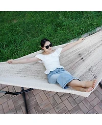 Piscifun Handwoven Mayan Hammock Portable 2 Person With Carry Bag For Indoor Outdoor Camping