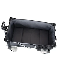 Streamdale Furniture Heavy Duty Folding Camping and Beach Wagon Cart with Canopy, 480LBS