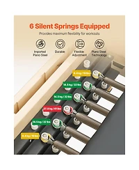 Vevor Pilates Reformer Wood Pilates Machine Home Gym Workout Equipment with Resistance