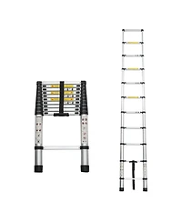 Streamdale Furniture 10.5FEET Telescoping Aluminum Extension Ladder, 300 lbs Capacity