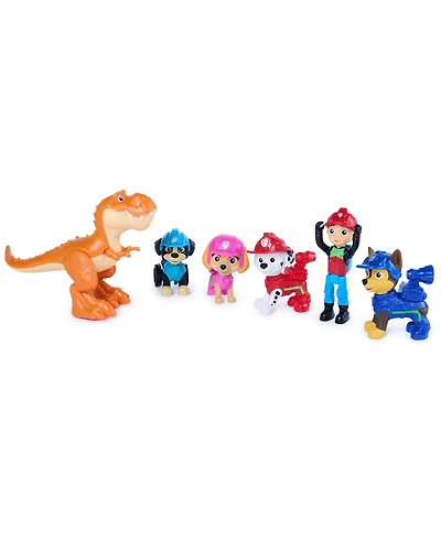 Paw Patrol Dino Adventure 6-Pack Action Figures, Ages 3+