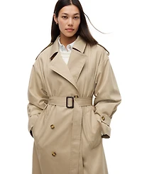 Tommy Hilfiger Women's American Icons Oversized Double-Breasted Trench Coat