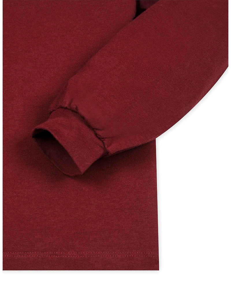 Hope & Henry Little and Big Girls' Xxs- Xl Organic Mock Neck Balloon Sleeve Knit Top