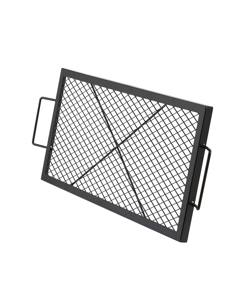 Vevor 32" Rectangle Cooking Grate Fire Pit Grill Grate X-Marks Heavy-Duty Steel