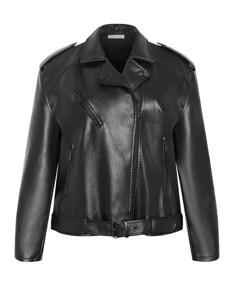 City Chic Plus Julie Zip Biker Jacket