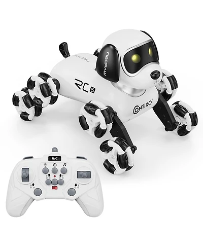 Contixo Rc6 NeoPaw 8-Wheel Led RC Robot Dog with Sounds