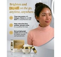 Lovery Ultimate Korean Eye Care Trio - Koean Skincare Collagen and Vitamin C and 24K Gold Anti-Aging Eye Cream Set