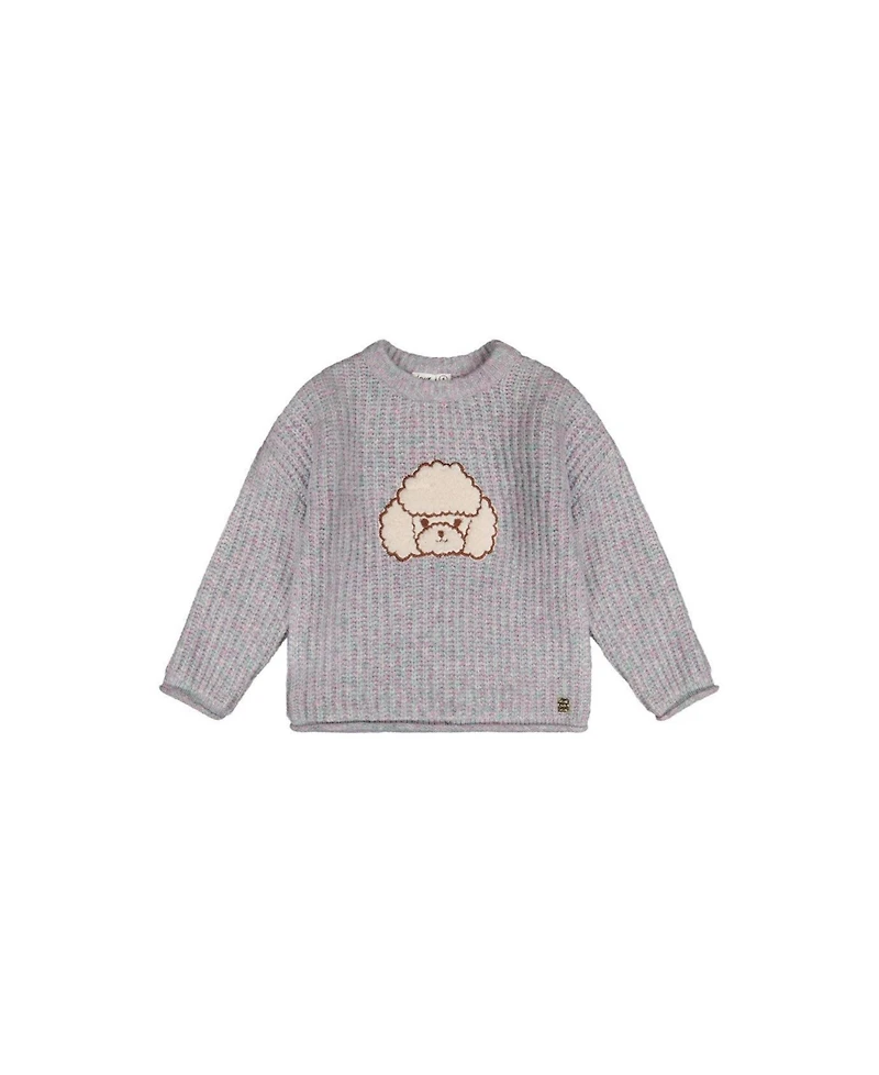 Deux par Toddler Girls (2T-5T) Poodle Sweater