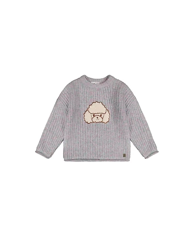 Deux par Toddler Girls (2T-5T) Poodle Sweater