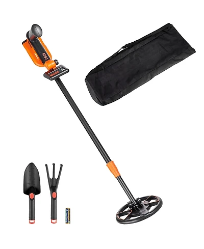 Hongge Kids Metal Detector with 6 in IP68 Waterproof Search Coil and Lcd Display for Young Treasure Hunters