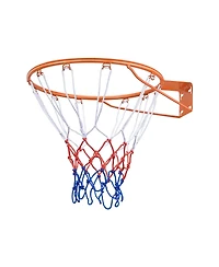 Hongge Heavy Duty 18 in Wall Mounted Basketball Flex Rim Replacement with All-Weather Net for Indoor and Outdoor Play