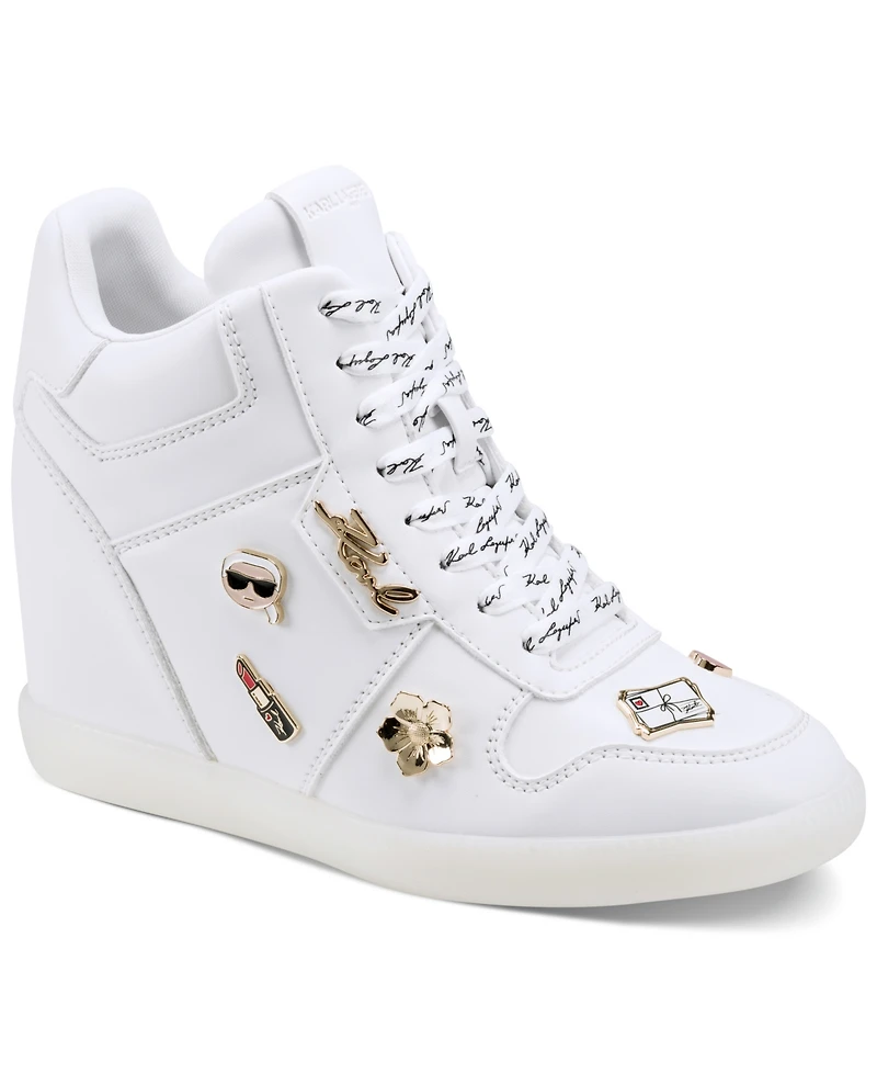 Karl Lagerfeld Paris Women's Spirea Wedge Sneakers