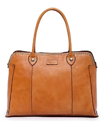 Old Trend Women's Genuine Leather Soul Stud Satchel Bag