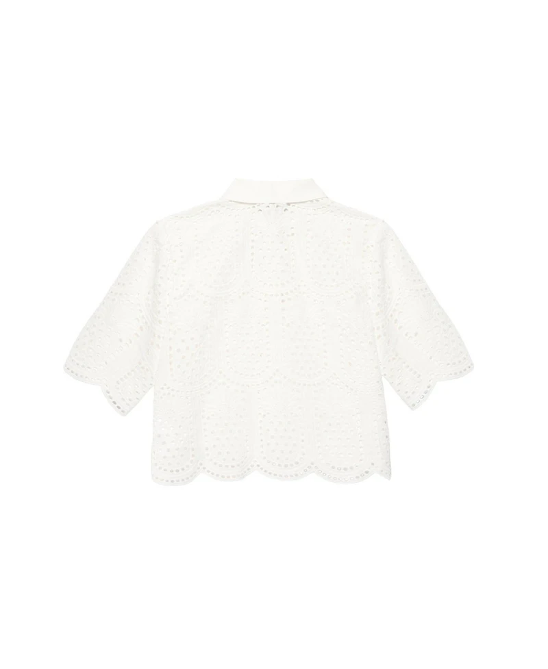Mint Velvet Women's Cotton Broderie Shirt