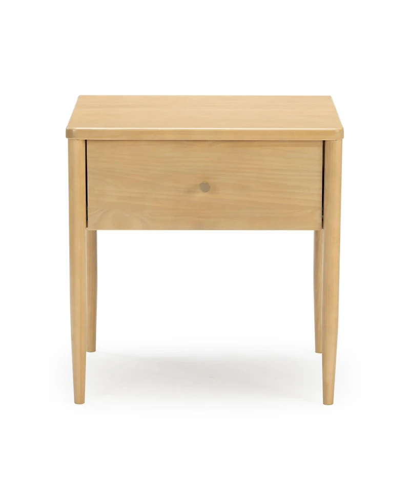 Plank+Beam Harbor 1 Drawer Nightstand (2 Pack), Blonde