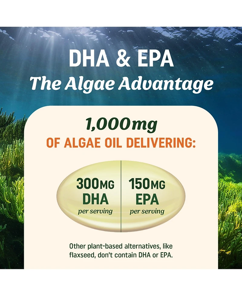 Mav Nutrition Algae Oil Softgels, 120 Count