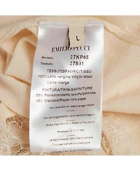 Pre-Owned Emilio Pucci Women's Lace-Detail Knit Sweater