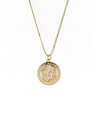 The M Jewelers Saint Michael Medal Necklace