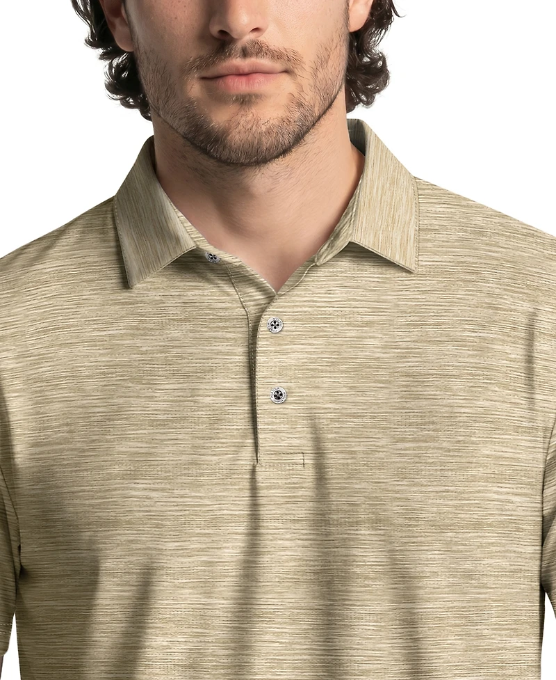 Pga Tour Men's Jaspe Airflux Regular-Fit Polo Shirt