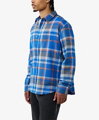 True Religion Men's Flannel Plaid Shirt