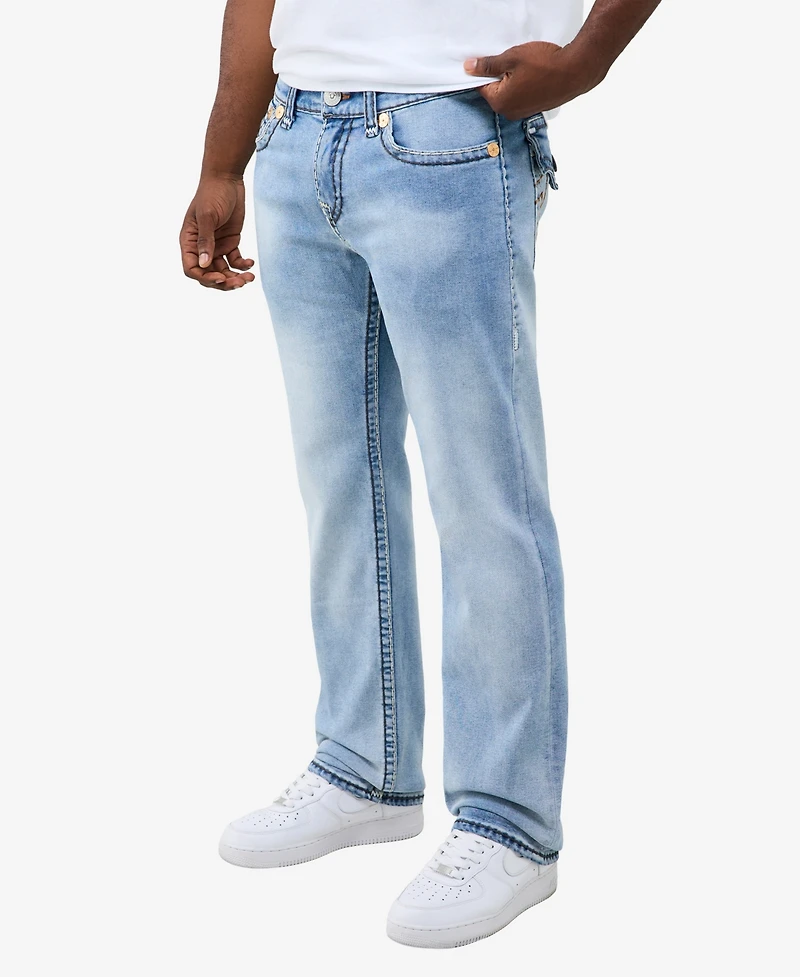 True Religion Men's Ricky Super T Flap Straight Jeans