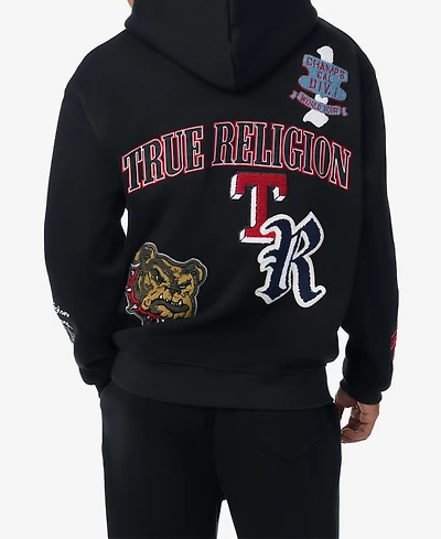 True Religion Men's Logo Patch Hoodie