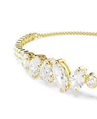 Swarovski Gold-Tone Plated White Crystal Bracelet