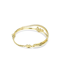 Swarovski Gold-Tone Plated White Crystal Bracelet