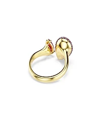 Swarovski Gold-Tone Plated Red Crystal Ring