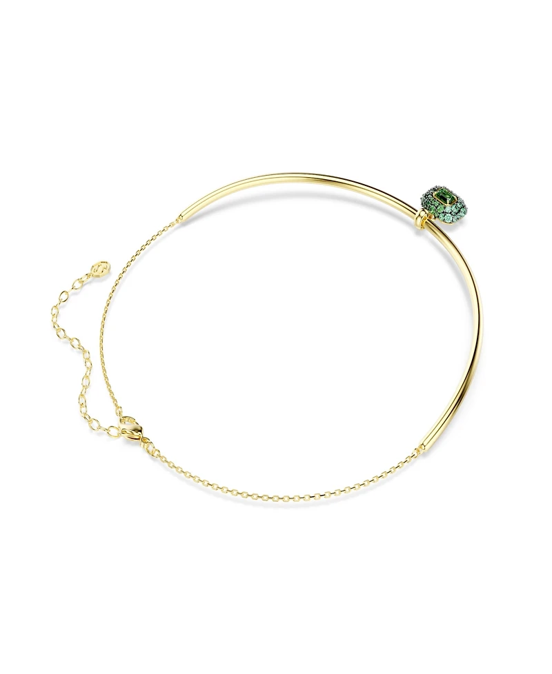 Swarovski Gold-Tone Plated Green Crystal Necklace