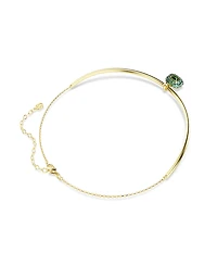 Swarovski Gold-Tone Plated Green Crystal Necklace