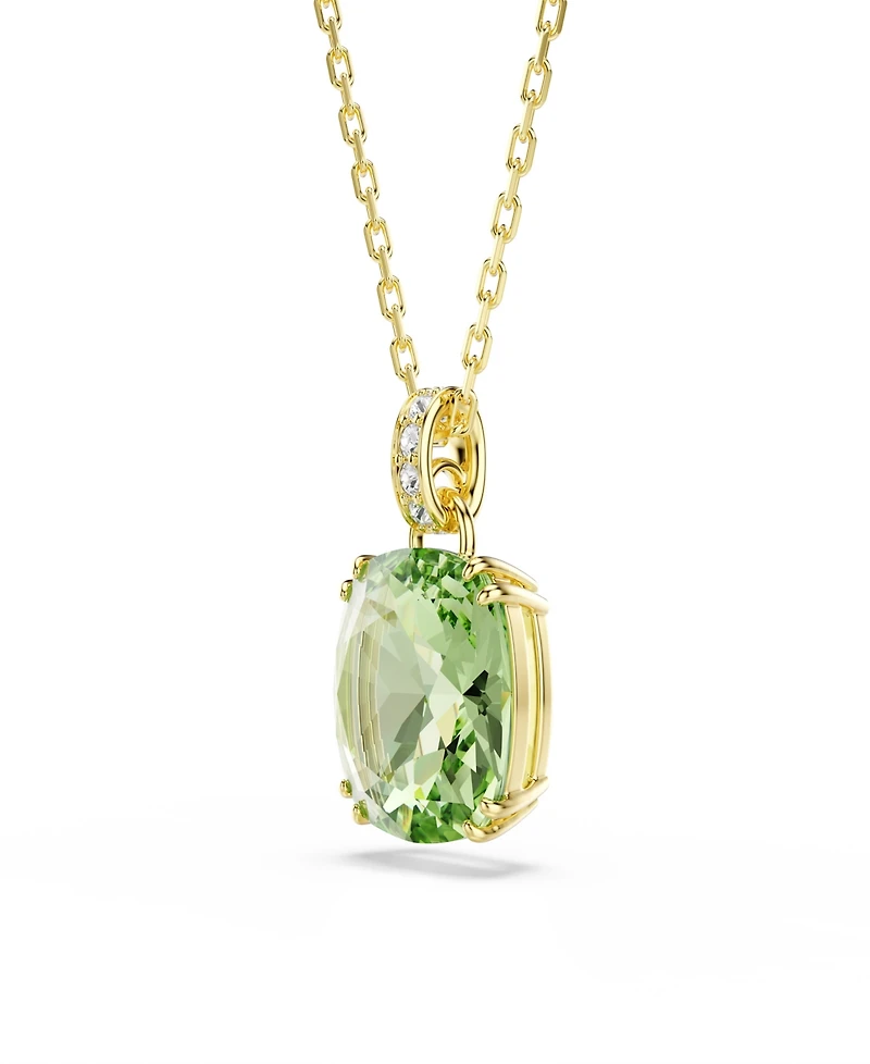 Swarovski Gold-Tone Plated Green Crystal Necklace