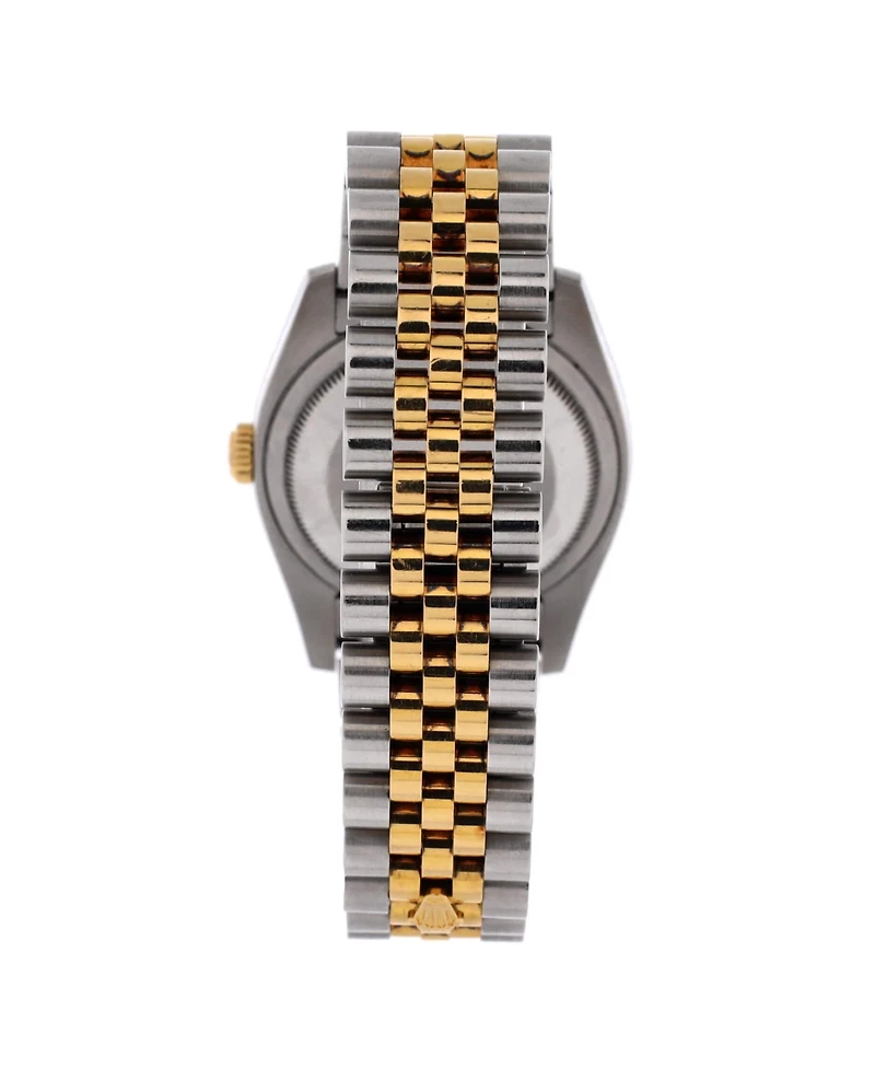Pre-Owned Rolex Oyster Perpetual Datejust Automatic Watch in Stainless Steel and Gold with Diamond Markers 36mm