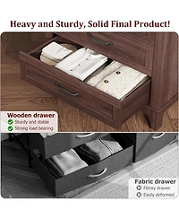 Set of 2 5-Drawer Storage Cabinets