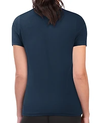 G-iii 4Her by Carl Banks Women's Navy Atlanta Braves Super-Slim Fit Lightweight Team Logo Graphic T-Shirt
