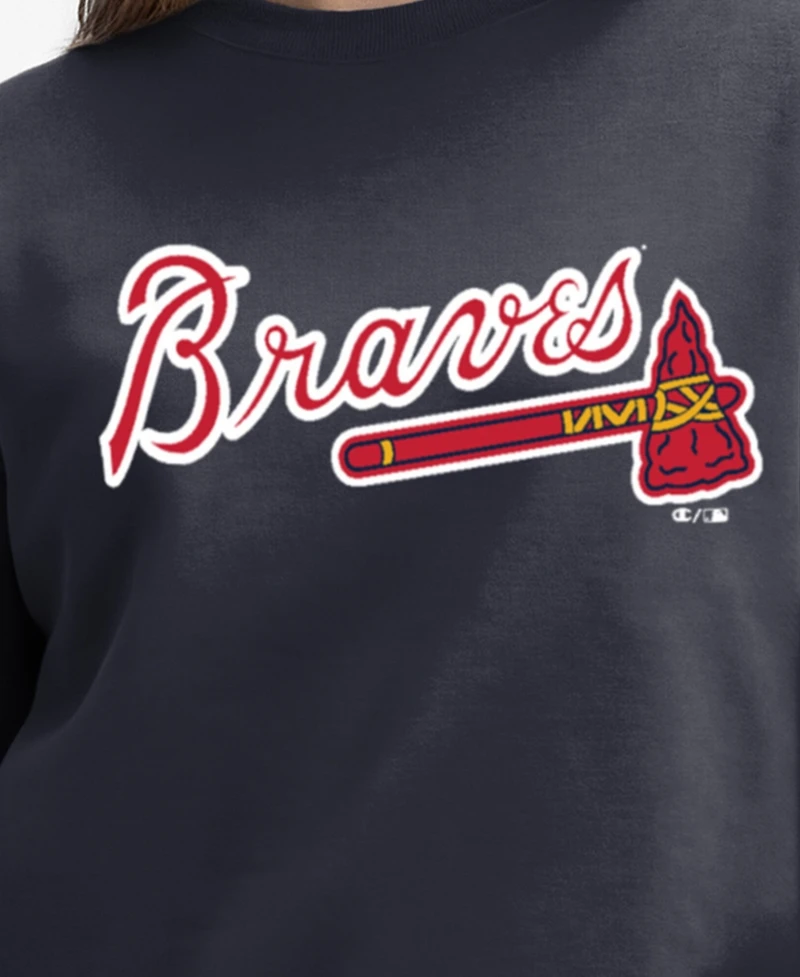 Champion Women's Atlanta Braves All-Star Relaxed-Fit Crew Neck Sweatshirt