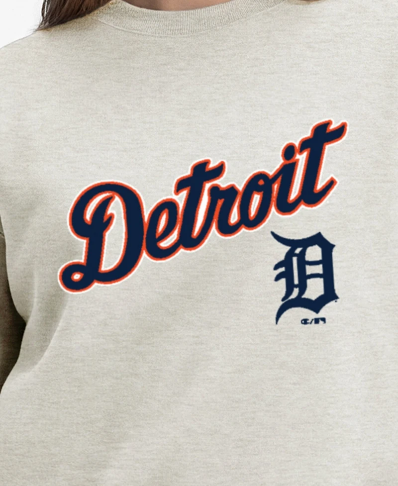 Champion Women's Detroit Tigers All-Star Relaxed-Fit Dropped-Shoulder Sweatshirt