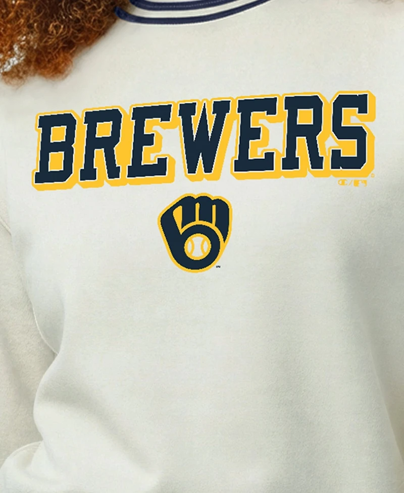 Champion Women's Milwaukee Brewers Reverse Weave Fleece-Lined Sweatshirt