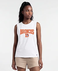 Champion Women's Denver Broncos Crewneck Muscle Tank Top