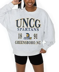 Gameday Couture Women's Unc Greensboro Spartans Fleece Graphic Oversized Pullover Sweatshirt