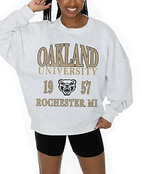 Gameday Couture Women's Oakland Golden Grizzlies Fleece-Graphic Pullover Sweatshirt