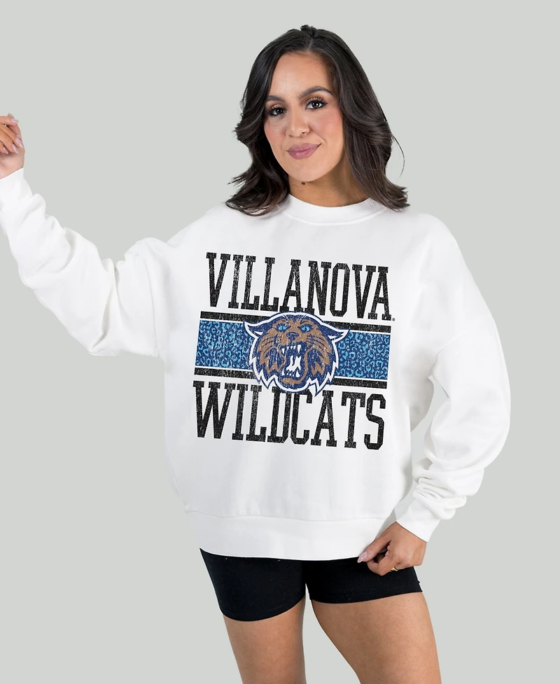 Gameday Couture Women's Villanova Wildcats Fair Catch Pullover Relaxed-Fit Sweatshirt