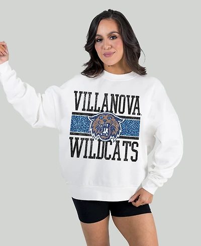 Gameday Couture Women's Villanova Wildcats Fair Catch Pullover Relaxed-Fit Sweatshirt