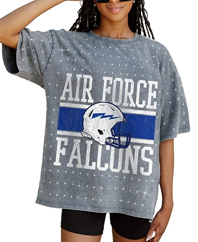 Gameday Couture Women's Gray Air Force Falcons On the Ball Oversized T-Shirt